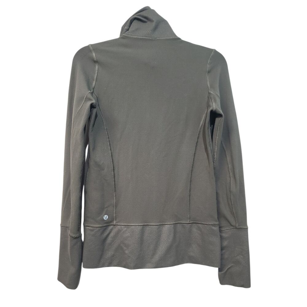 Lululemon In Stride To-and-From Jacket Army Green Size 4 GUC - Picture 2 of 8
